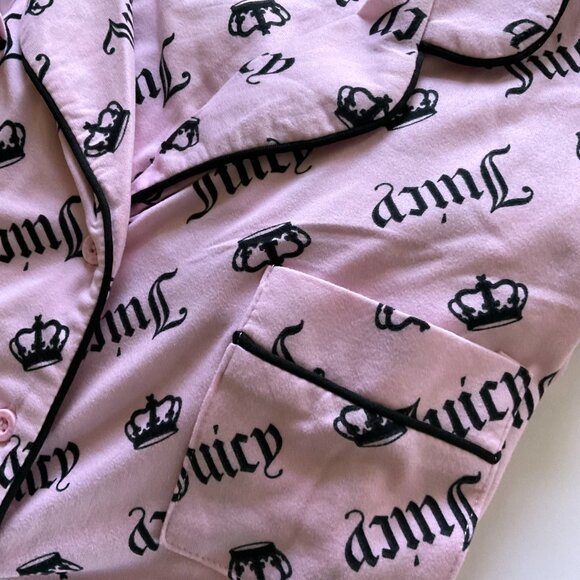 JUICY COUTURE Women's 2 Pc Pajama Set NWT Size L - Picture 5 of 8